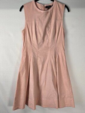 Theory Modern Tea Dress in Ballet Pint Linen Crunch Wash Blend Size 8